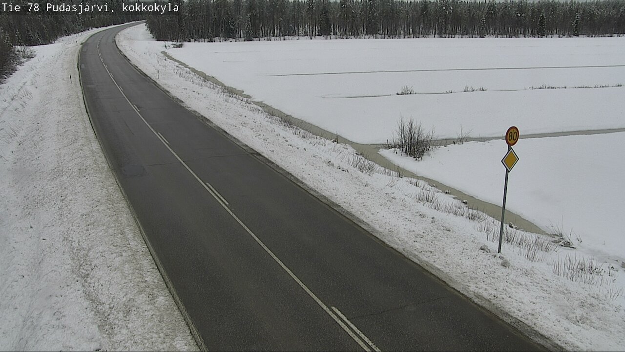 Kelikamerat Kuva Tie 78 Pudasjärvi, Kokkokylä, Pudasjärvi, Pohjois-Pohjanmaa