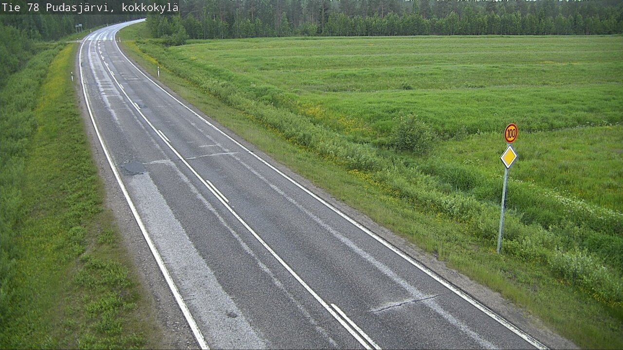 Kelikamerat Kuva Tie 78 Pudasjärvi, Kokkokylä, Pudasjärvi, Pohjois-Pohjanmaa