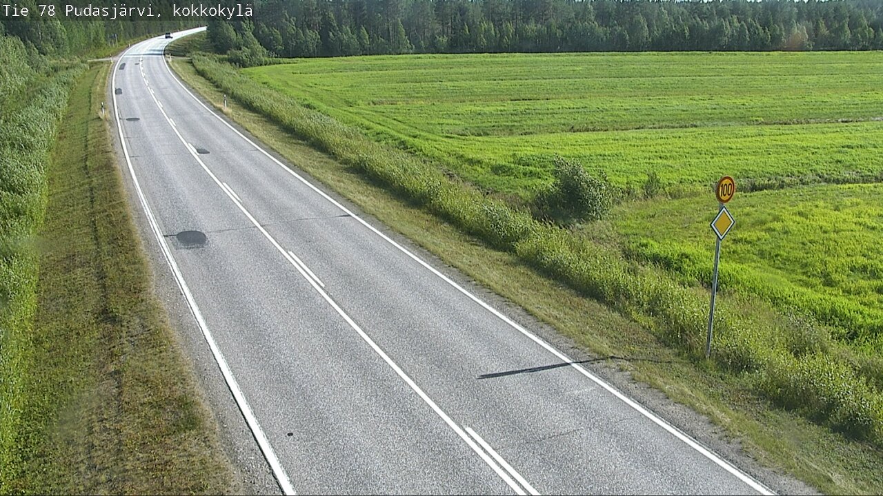 Kelikamerat Kuva Tie 78 Pudasjärvi, Kokkokylä, Pudasjärvi, Pohjois-Pohjanmaa