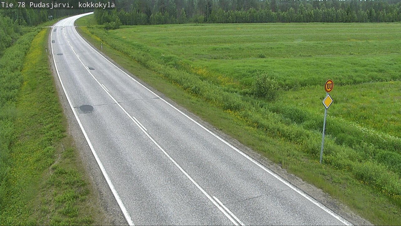 Kelikamerat Kuva Tie 78 Pudasjärvi, Kokkokylä, Pudasjärvi, Pohjois-Pohjanmaa