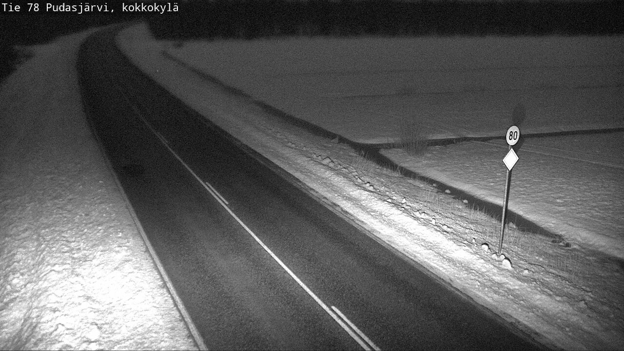 Kelikamerat Kuva Tie 78 Pudasjärvi, Kokkokylä, Pudasjärvi, Pohjois-Pohjanmaa