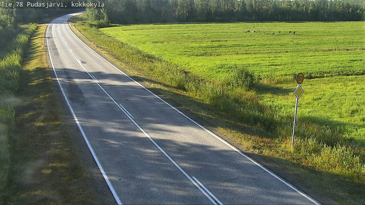 Kelikamerat Kuva Tie 78 Pudasjärvi, Kokkokylä, Pudasjärvi, Pohjois-Pohjanmaa