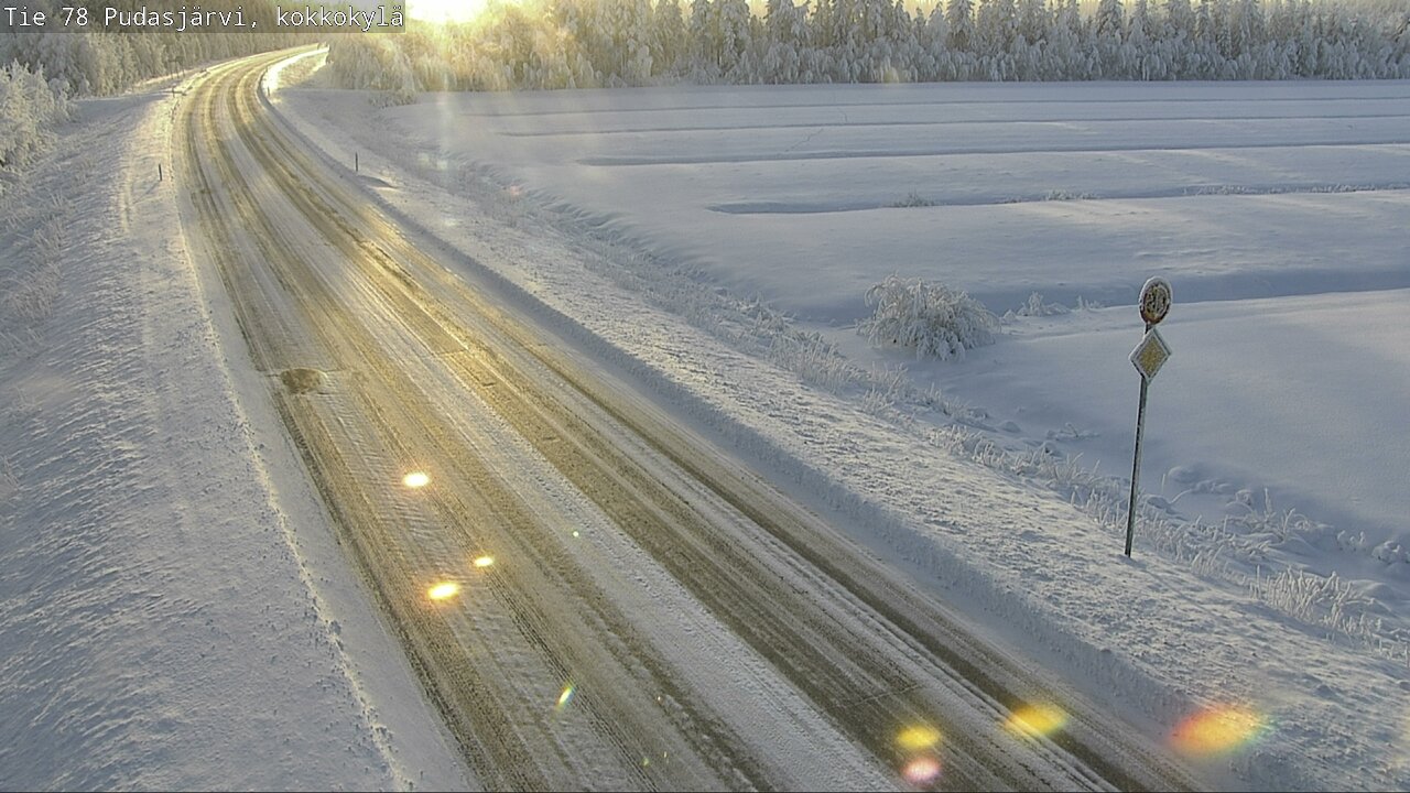 Kelikamerat Kuva Tie 78 Pudasjärvi, Kokkokylä, Pudasjärvi, Pohjois-Pohjanmaa