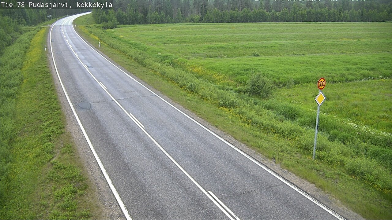 Kelikamerat Kuva Tie 78 Pudasjärvi, Kokkokylä, Pudasjärvi, Pohjois-Pohjanmaa