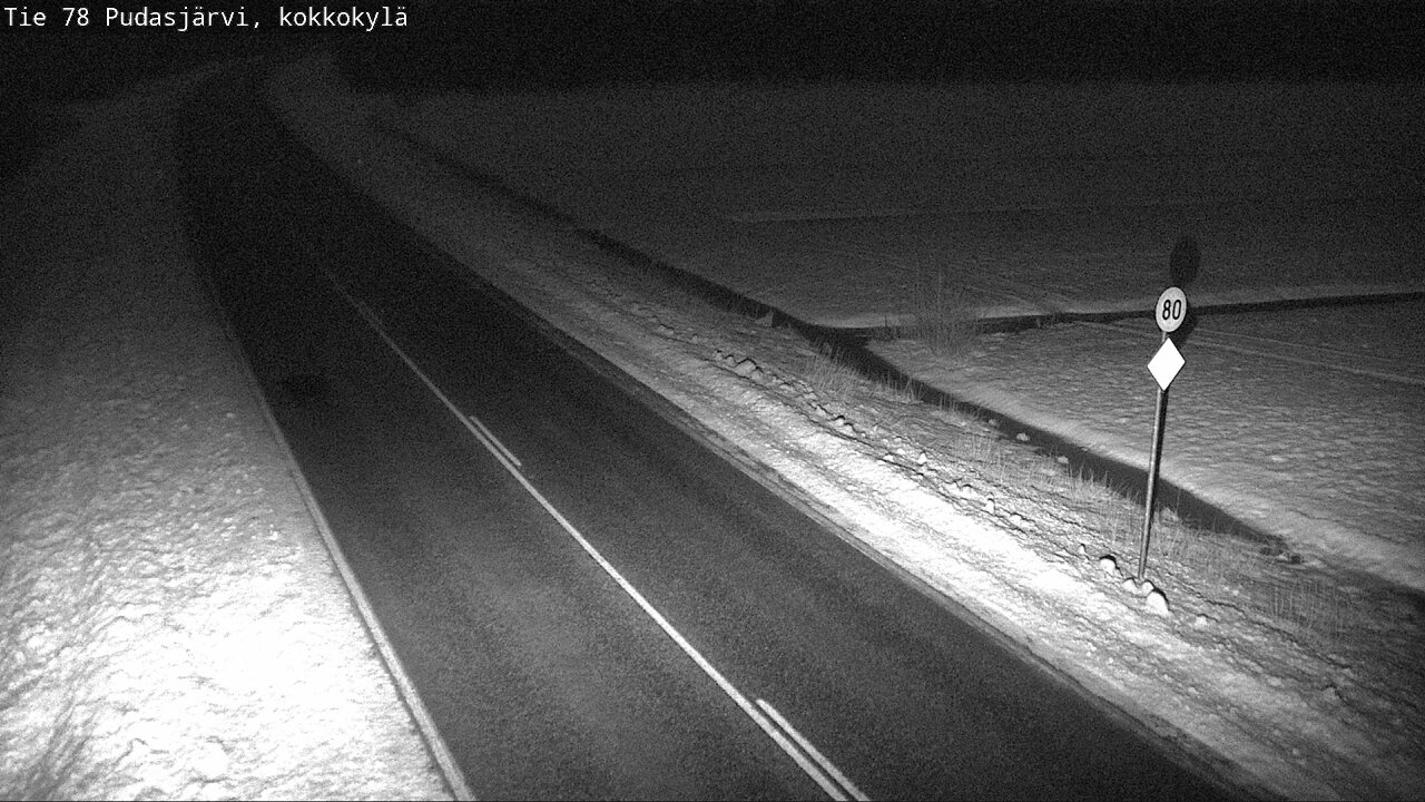 Kelikamerat Kuva Tie 78 Pudasjärvi, Kokkokylä, Pudasjärvi, Pohjois-Pohjanmaa