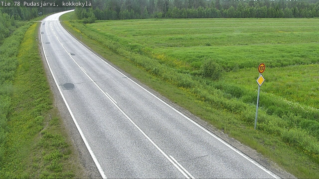 Kelikamerat Kuva Tie 78 Pudasjärvi, Kokkokylä, Pudasjärvi, Pohjois-Pohjanmaa