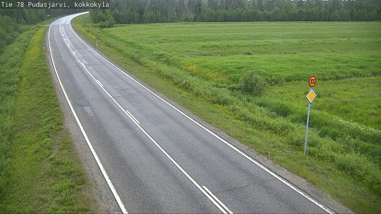 Kelikamerat Kuva Tie 78 Pudasjärvi, Kokkokylä, Pudasjärvi, Pohjois-Pohjanmaa