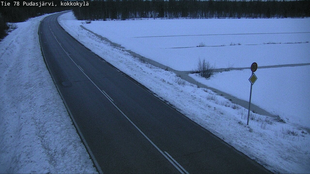 Kelikamerat Kuva Tie 78 Pudasjärvi, Kokkokylä, Pudasjärvi, Pohjois-Pohjanmaa