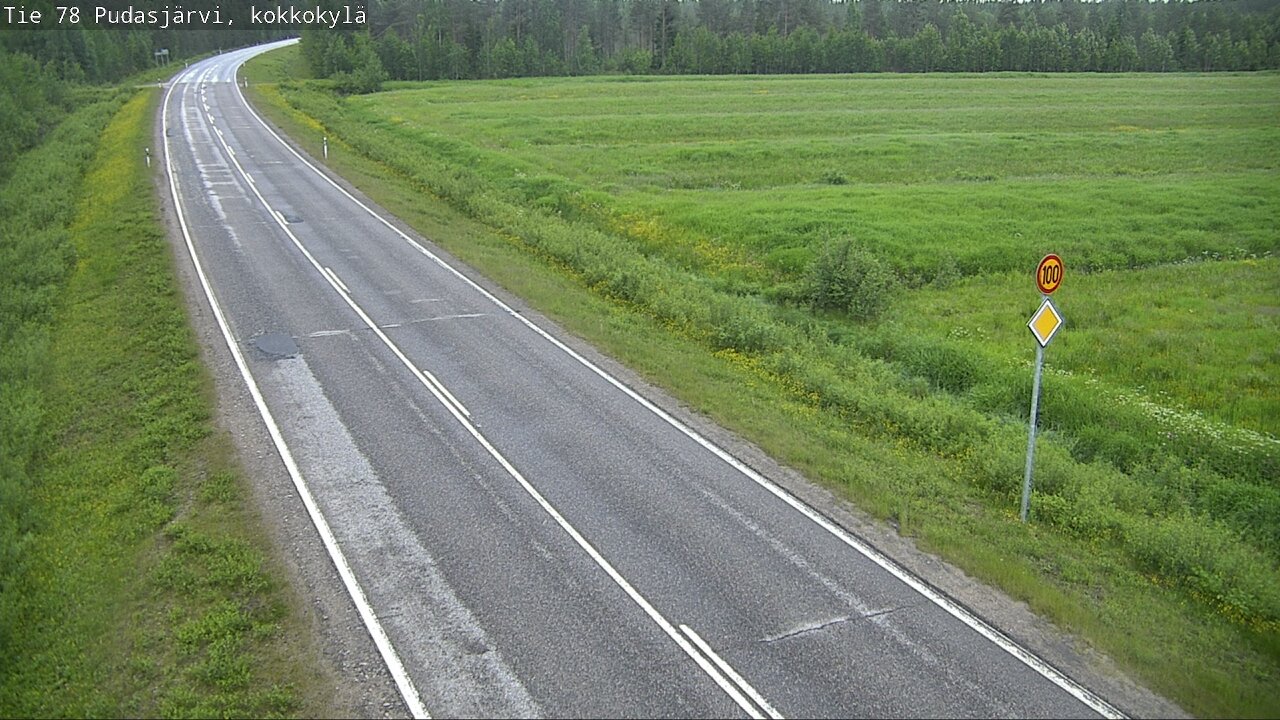 Kelikamerat Kuva Tie 78 Pudasjärvi, Kokkokylä, Pudasjärvi, Pohjois-Pohjanmaa