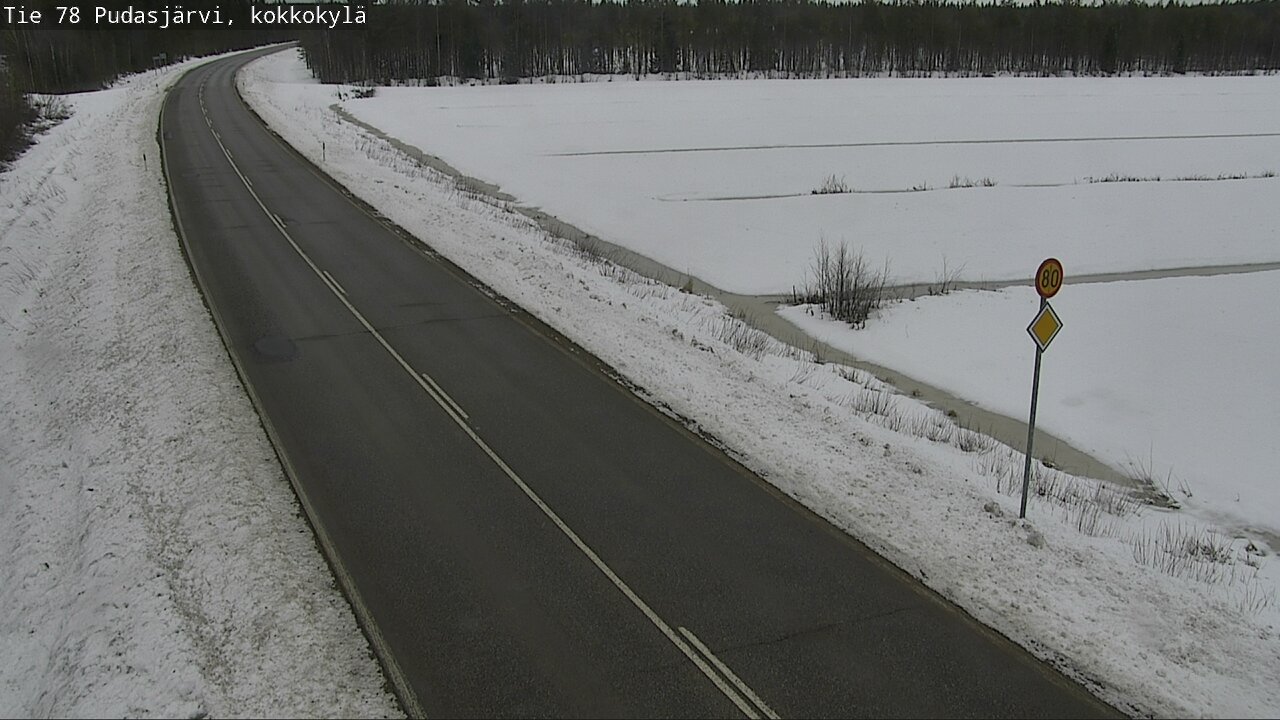 Kelikamerat Kuva Tie 78 Pudasjärvi, Kokkokylä, Pudasjärvi, Pohjois-Pohjanmaa