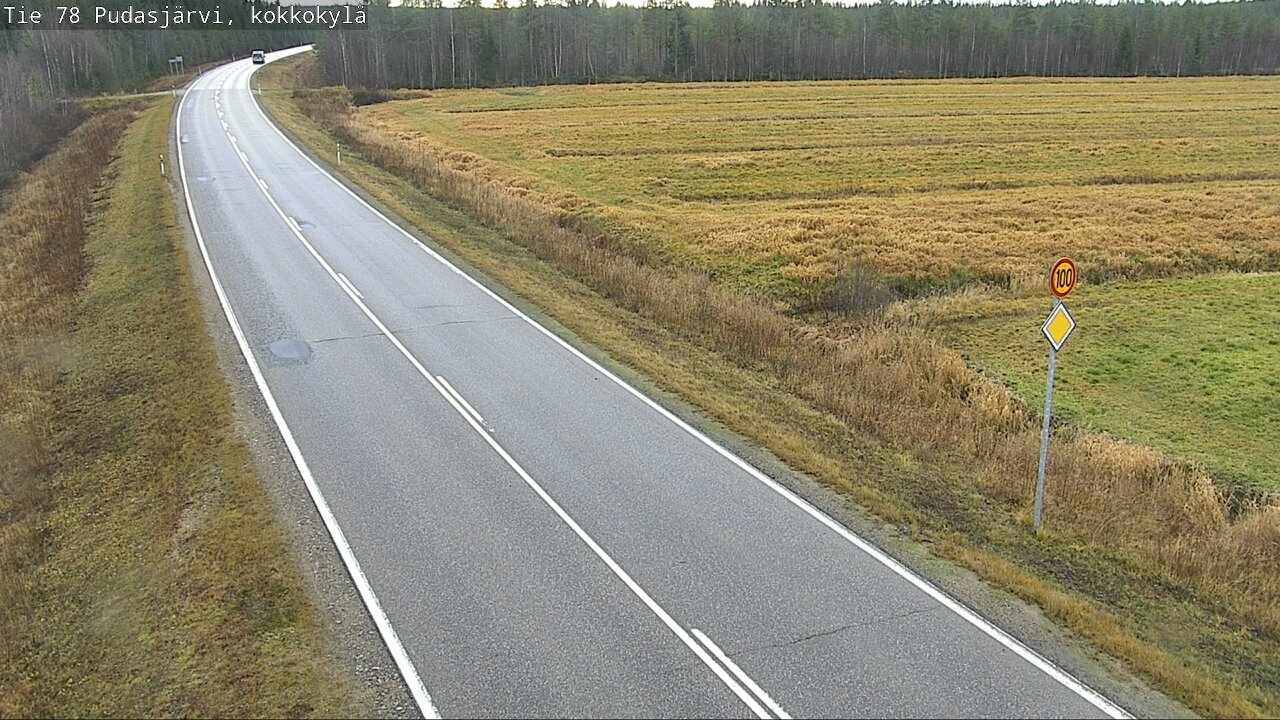 Kelikamerat Kuva Tie 78 Pudasjärvi, Kokkokylä, Pudasjärvi, Pohjois-Pohjanmaa