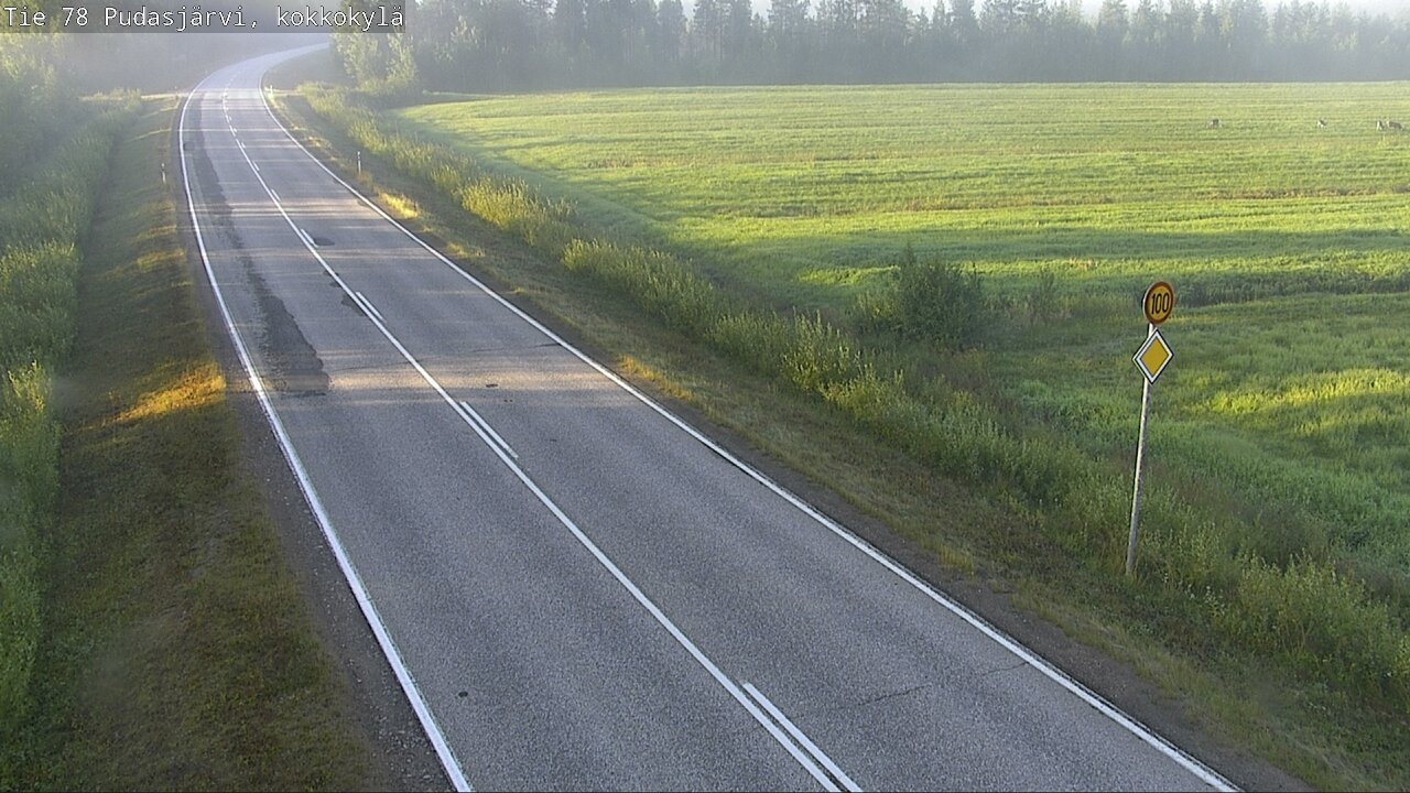 Kelikamerat Kuva Tie 78 Pudasjärvi, Kokkokylä, Pudasjärvi, Pohjois-Pohjanmaa