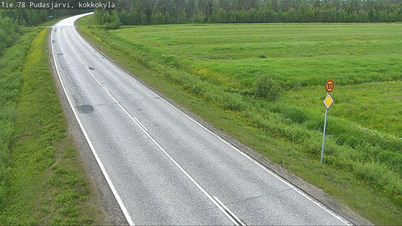 Kelikamerat Kuva Tie 78 Pudasjärvi, Kokkokylä, Pudasjärvi, Pohjois-Pohjanmaa