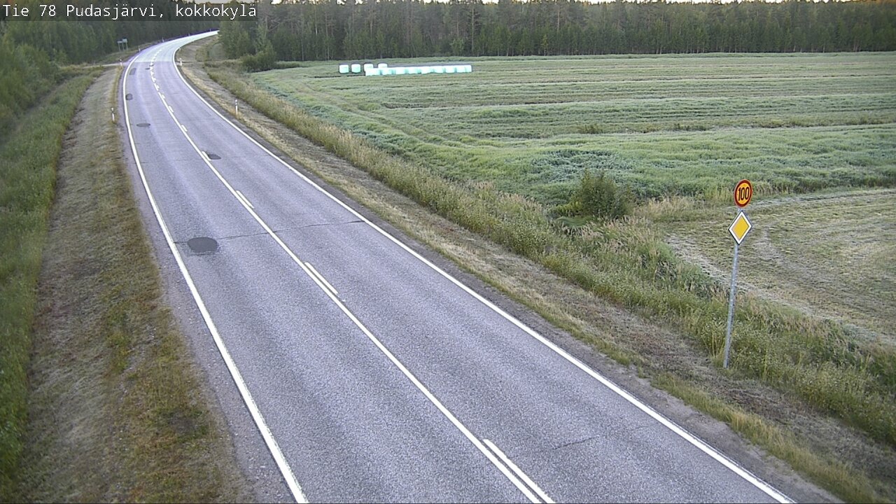 Kelikamerat Kuva Tie 78 Pudasjärvi, Kokkokylä, Pudasjärvi, Pohjois-Pohjanmaa