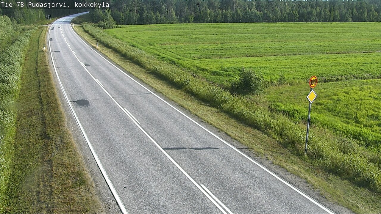 Kelikamerat Kuva Tie 78 Pudasjärvi, Kokkokylä, Pudasjärvi, Pohjois-Pohjanmaa