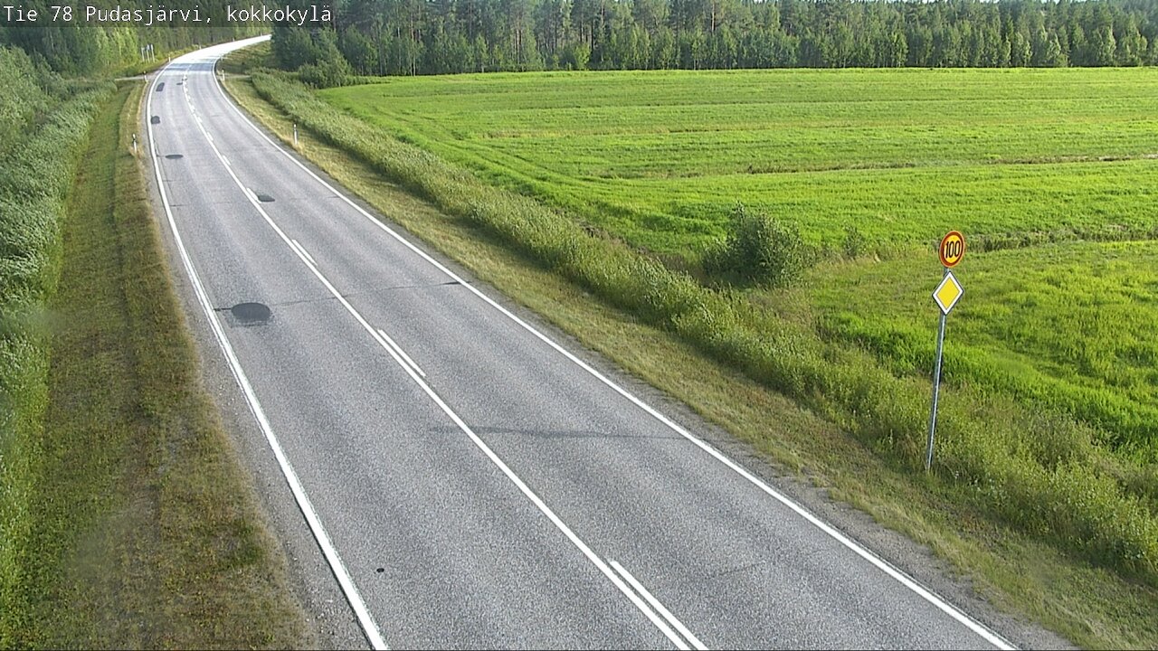 Kelikamerat Kuva Tie 78 Pudasjärvi, Kokkokylä, Pudasjärvi, Pohjois-Pohjanmaa