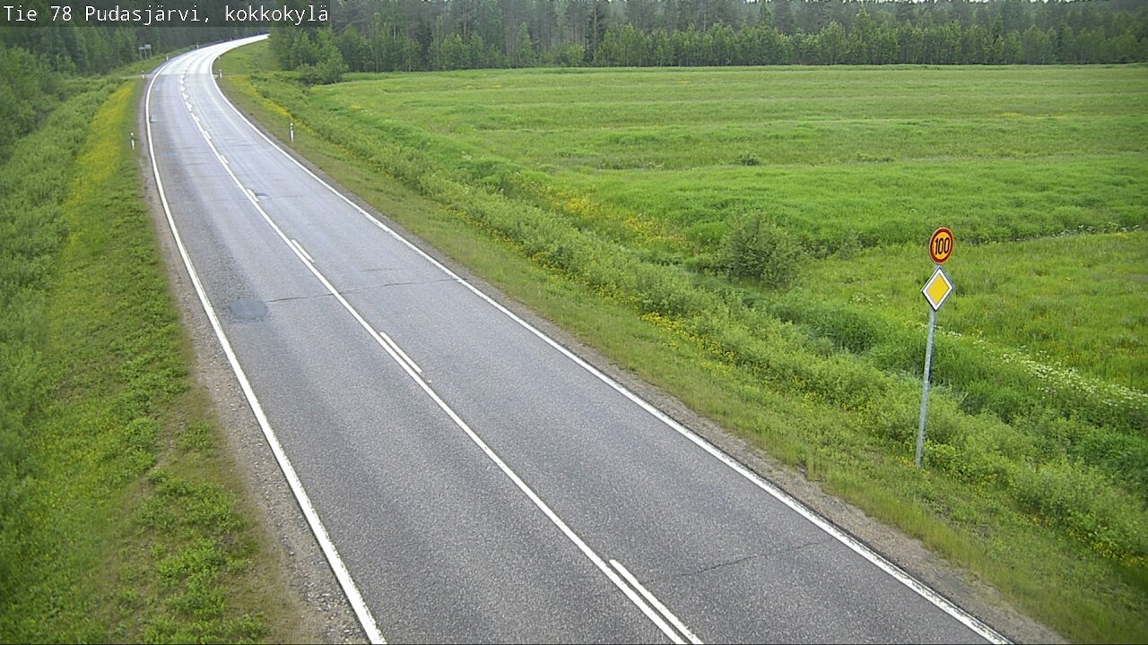 Kelikamerat Kuva Tie 78 Pudasjärvi, Kokkokylä, Pudasjärvi, Pohjois-Pohjanmaa