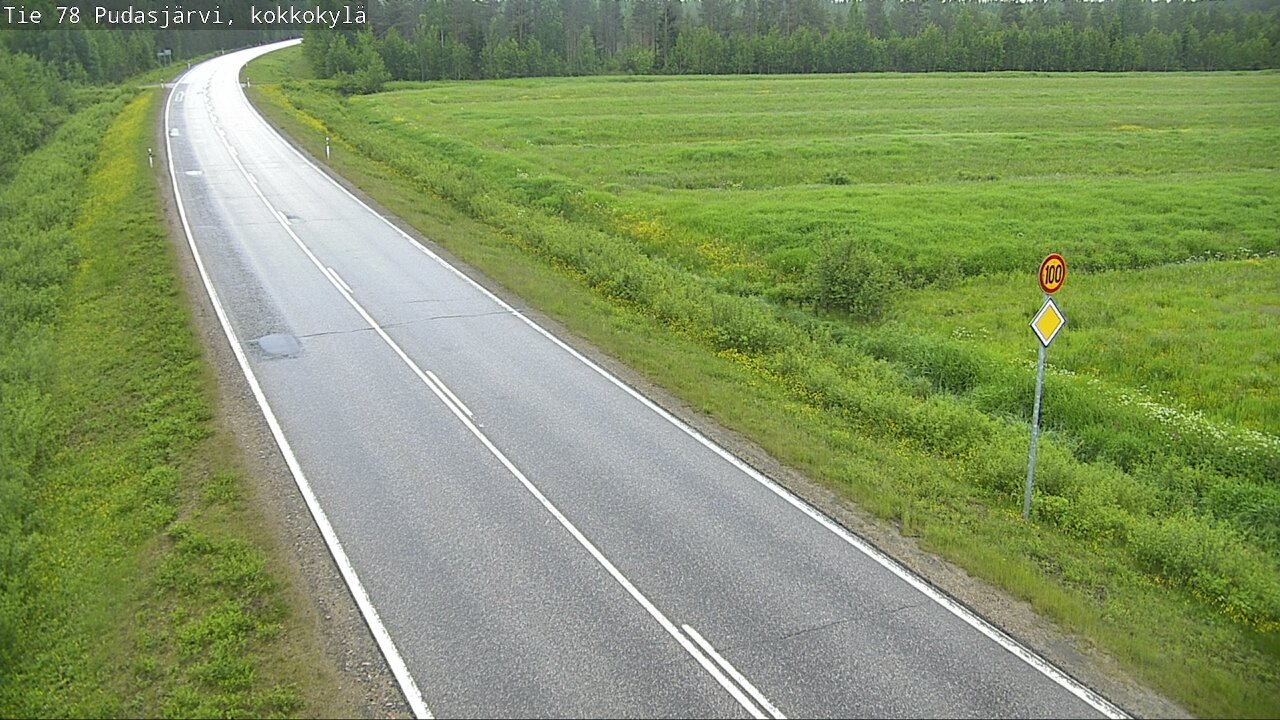 Kelikamerat Kuva Tie 78 Pudasjärvi, Kokkokylä, Pudasjärvi, Pohjois-Pohjanmaa