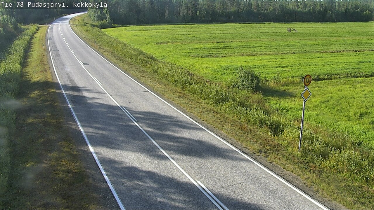 Kelikamerat Kuva Tie 78 Pudasjärvi, Kokkokylä, Pudasjärvi, Pohjois-Pohjanmaa