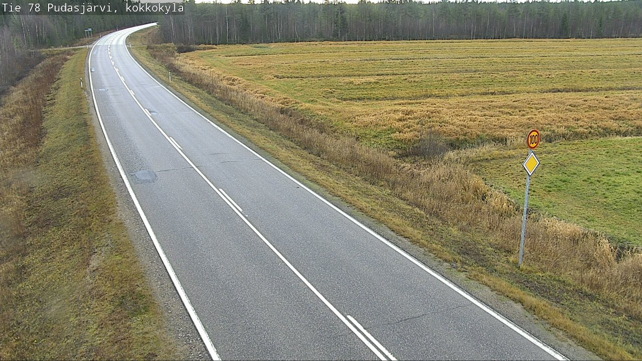 Kelikamerat Kuva Tie 78 Pudasjärvi, Kokkokylä, Pudasjärvi, Pohjois-Pohjanmaa