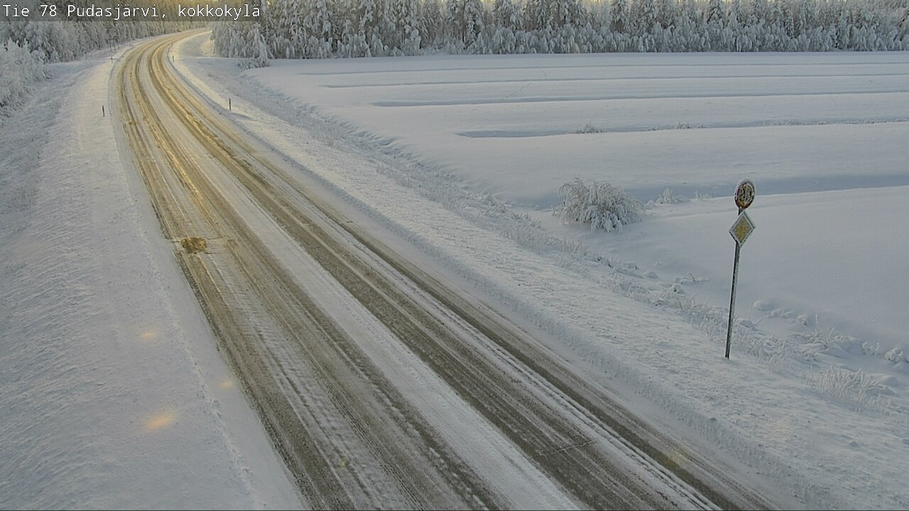 Kelikamerat Kuva Tie 78 Pudasjärvi, Kokkokylä, Pudasjärvi, Pohjois-Pohjanmaa