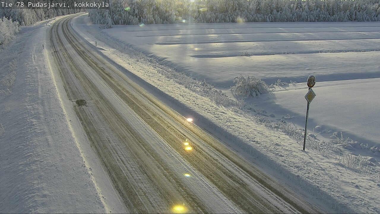Kelikamerat Kuva Tie 78 Pudasjärvi, Kokkokylä, Pudasjärvi, Pohjois-Pohjanmaa