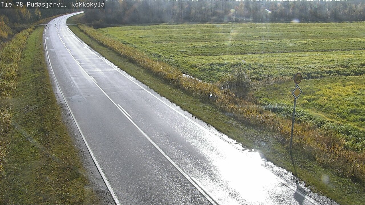 Weather Camera Image Road 78 Pudasjärvi, Kokkokylä, Pudasjärvi, Pohjois-Pohjanmaa
