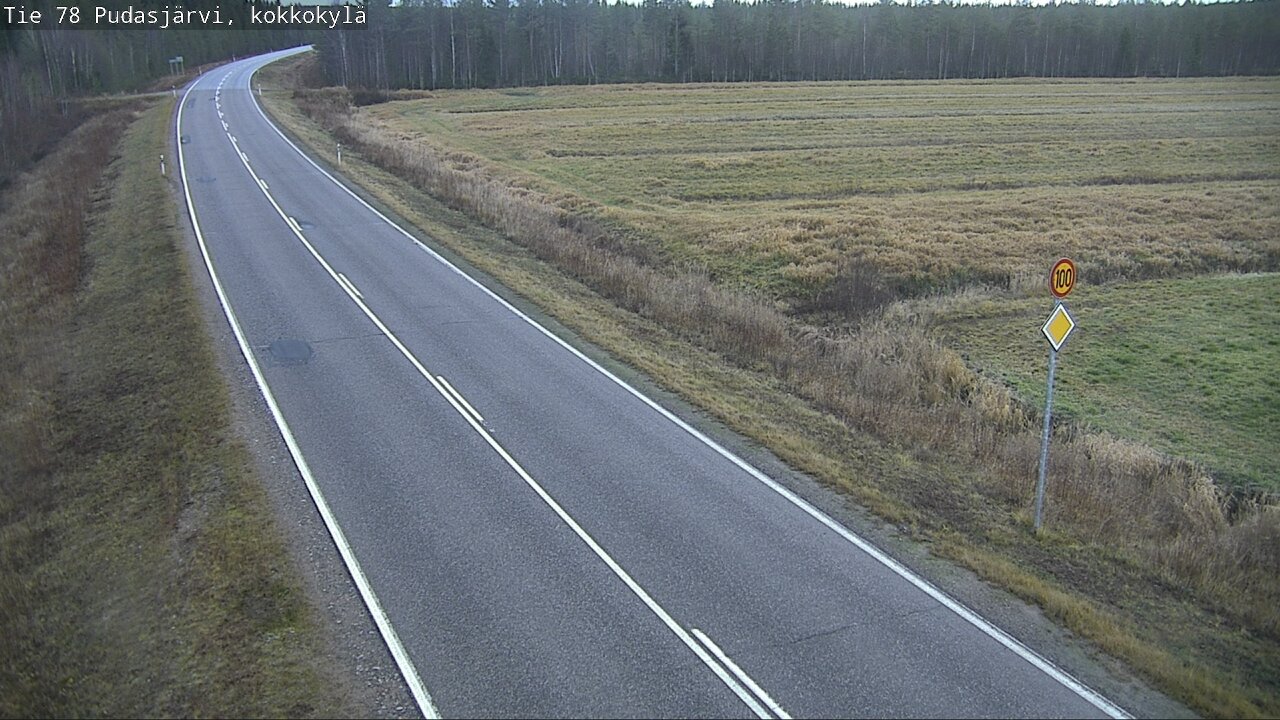 Kelikamerat Kuva Tie 78 Pudasjärvi, Kokkokylä, Pudasjärvi, Pohjois-Pohjanmaa