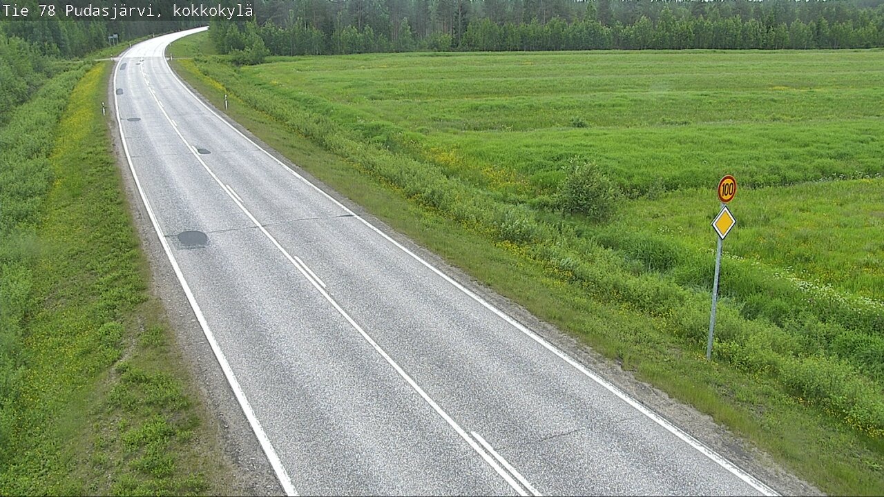 Kelikamerat Kuva Tie 78 Pudasjärvi, Kokkokylä, Pudasjärvi, Pohjois-Pohjanmaa