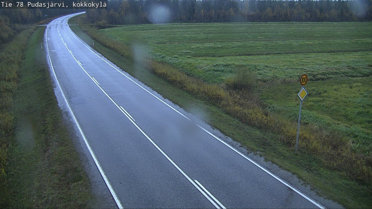 Weather Camera Image Road 78 Pudasjärvi, Kokkokylä, Pudasjärvi, Pohjois-Pohjanmaa