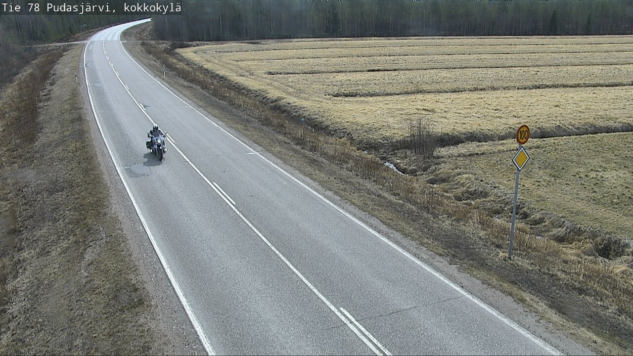 Weather Camera Image Road 78 Pudasjärvi, Kokkokylä, Pudasjärvi, Pohjois-Pohjanmaa