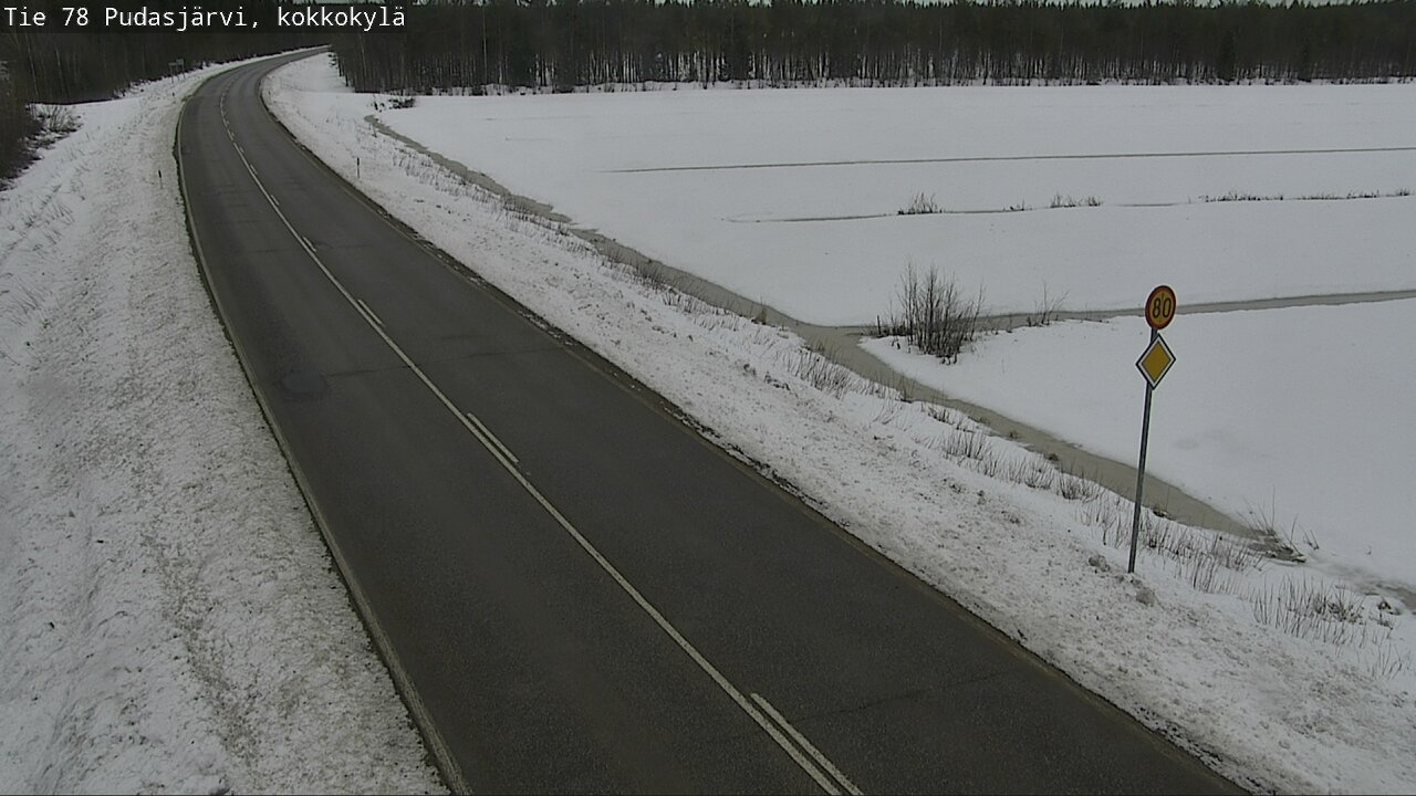 Kelikamerat Kuva Tie 78 Pudasjärvi, Kokkokylä, Pudasjärvi, Pohjois-Pohjanmaa