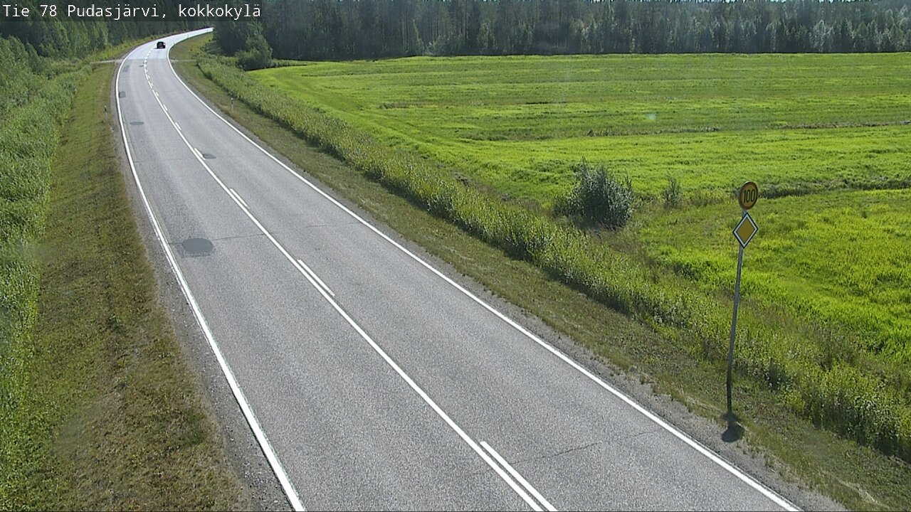Kelikamerat Kuva Tie 78 Pudasjärvi, Kokkokylä, Pudasjärvi, Pohjois-Pohjanmaa