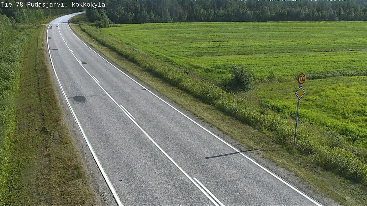 Kelikamerat Kuva Tie 78 Pudasjärvi, Kokkokylä, Pudasjärvi, Pohjois-Pohjanmaa