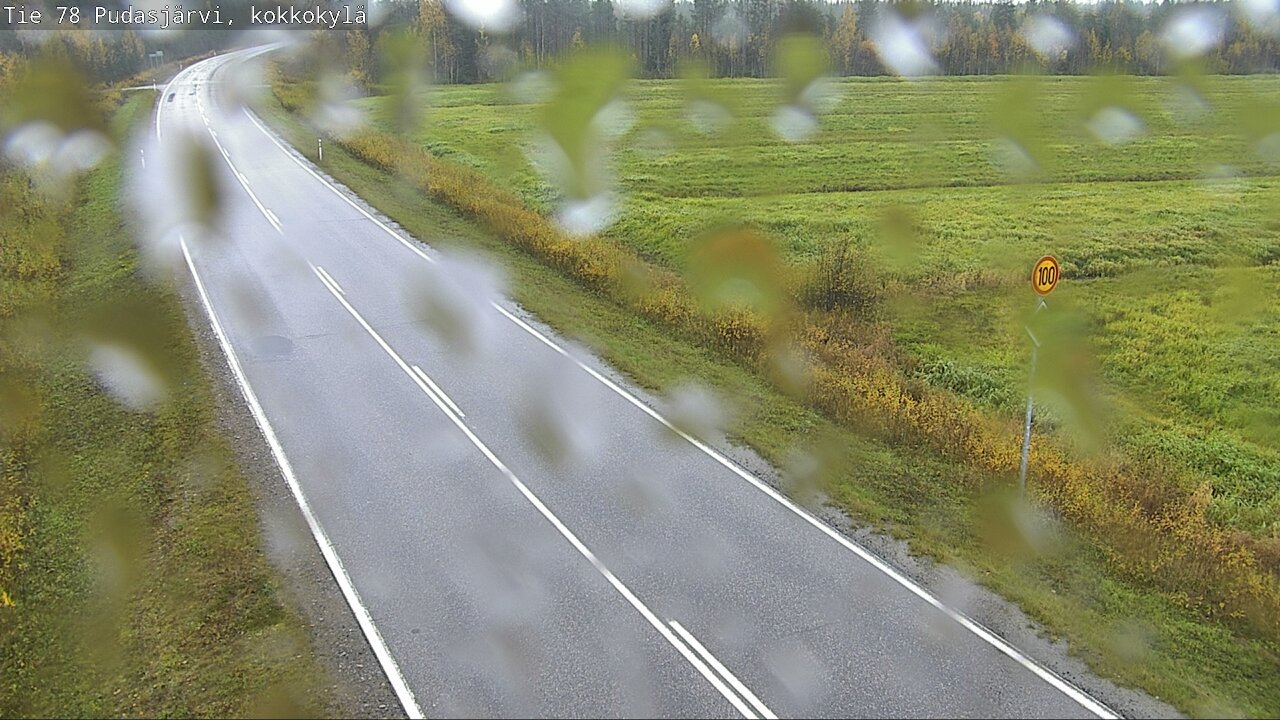 Weather Camera Image Road 78 Pudasjärvi, Kokkokylä, Pudasjärvi, Pohjois-Pohjanmaa