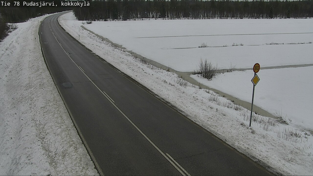 Kelikamerat Kuva Tie 78 Pudasjärvi, Kokkokylä, Pudasjärvi, Pohjois-Pohjanmaa