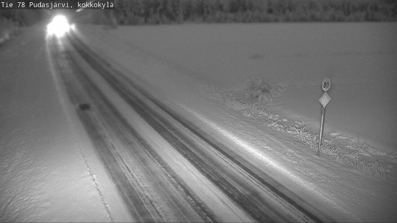 Kelikamerat Kuva Tie 78 Pudasjärvi, Kokkokylä, Pudasjärvi, Pohjois-Pohjanmaa