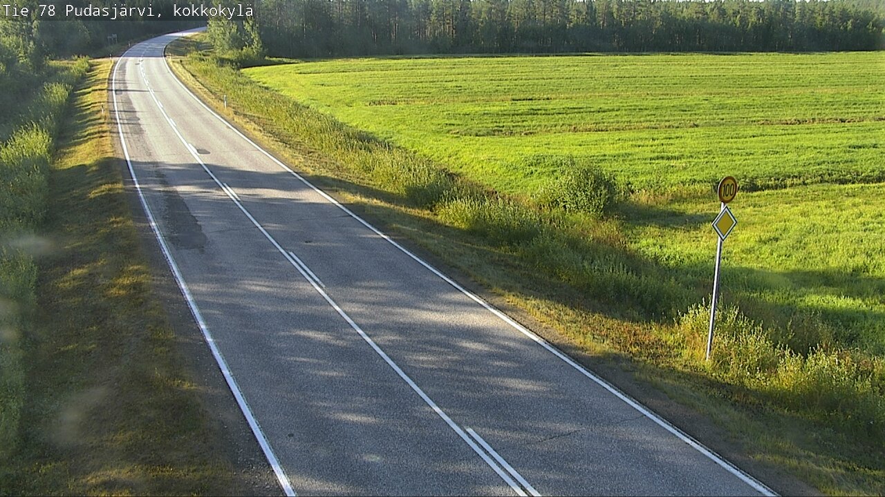 Kelikamerat Kuva Tie 78 Pudasjärvi, Kokkokylä, Pudasjärvi, Pohjois-Pohjanmaa