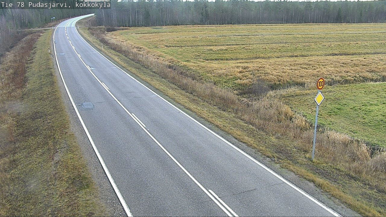 Kelikamerat Kuva Tie 78 Pudasjärvi, Kokkokylä, Pudasjärvi, Pohjois-Pohjanmaa