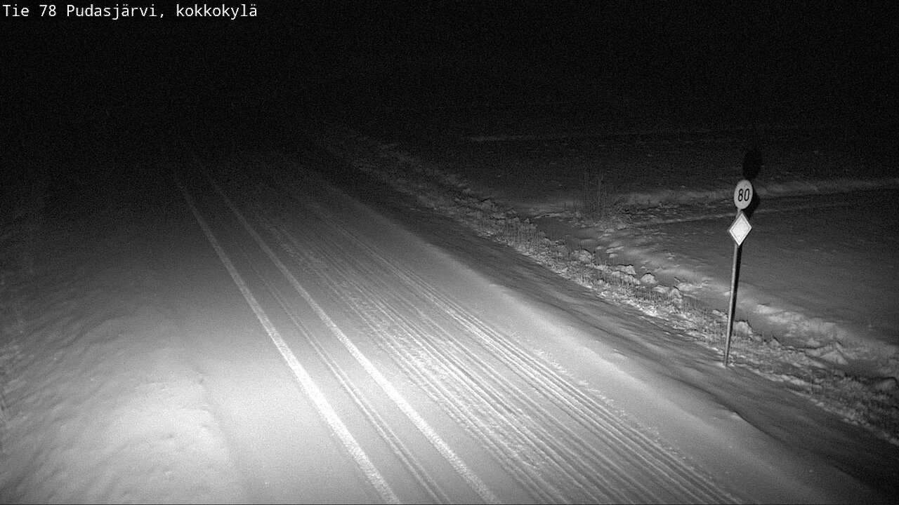 Kelikamerat Kuva Tie 78 Pudasjärvi, Kokkokylä, Pudasjärvi, Pohjois-Pohjanmaa