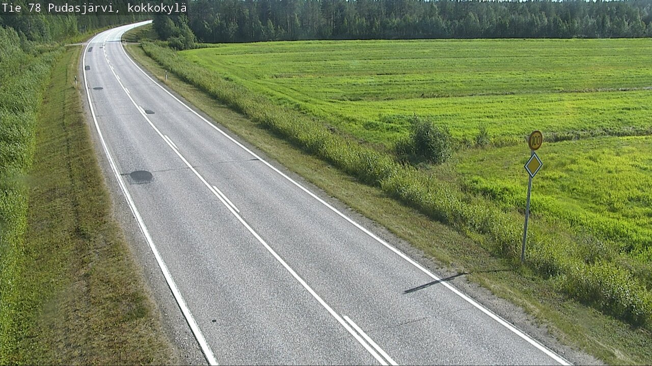 Kelikamerat Kuva Tie 78 Pudasjärvi, Kokkokylä, Pudasjärvi, Pohjois-Pohjanmaa