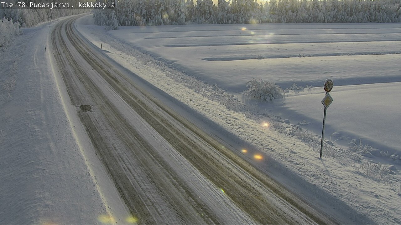 Kelikamerat Kuva Tie 78 Pudasjärvi, Kokkokylä, Pudasjärvi, Pohjois-Pohjanmaa
