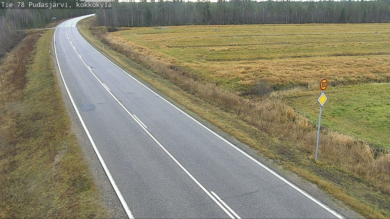 Kelikamerat Kuva Tie 78 Pudasjärvi, Kokkokylä, Pudasjärvi, Pohjois-Pohjanmaa