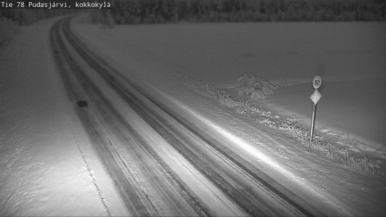 Kelikamerat Kuva Tie 78 Pudasjärvi, Kokkokylä, Pudasjärvi, Pohjois-Pohjanmaa