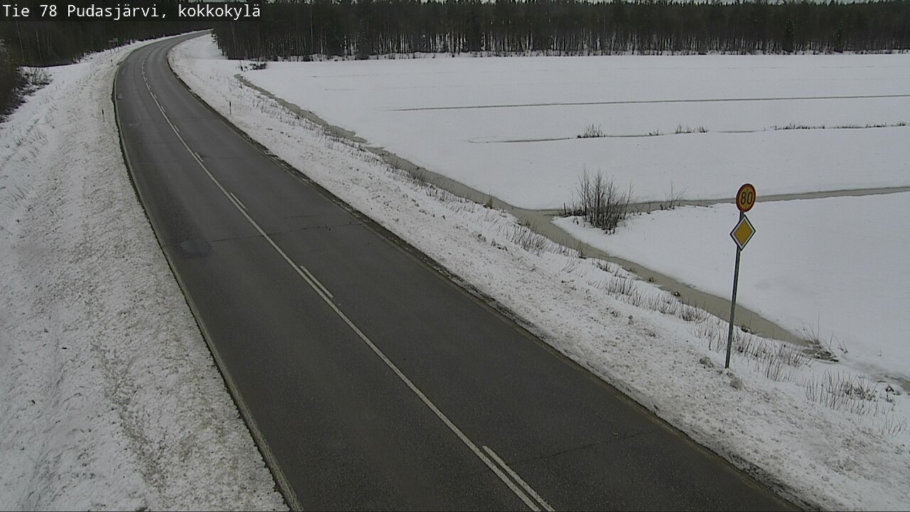 Kelikamerat Kuva Tie 78 Pudasjärvi, Kokkokylä, Pudasjärvi, Pohjois-Pohjanmaa