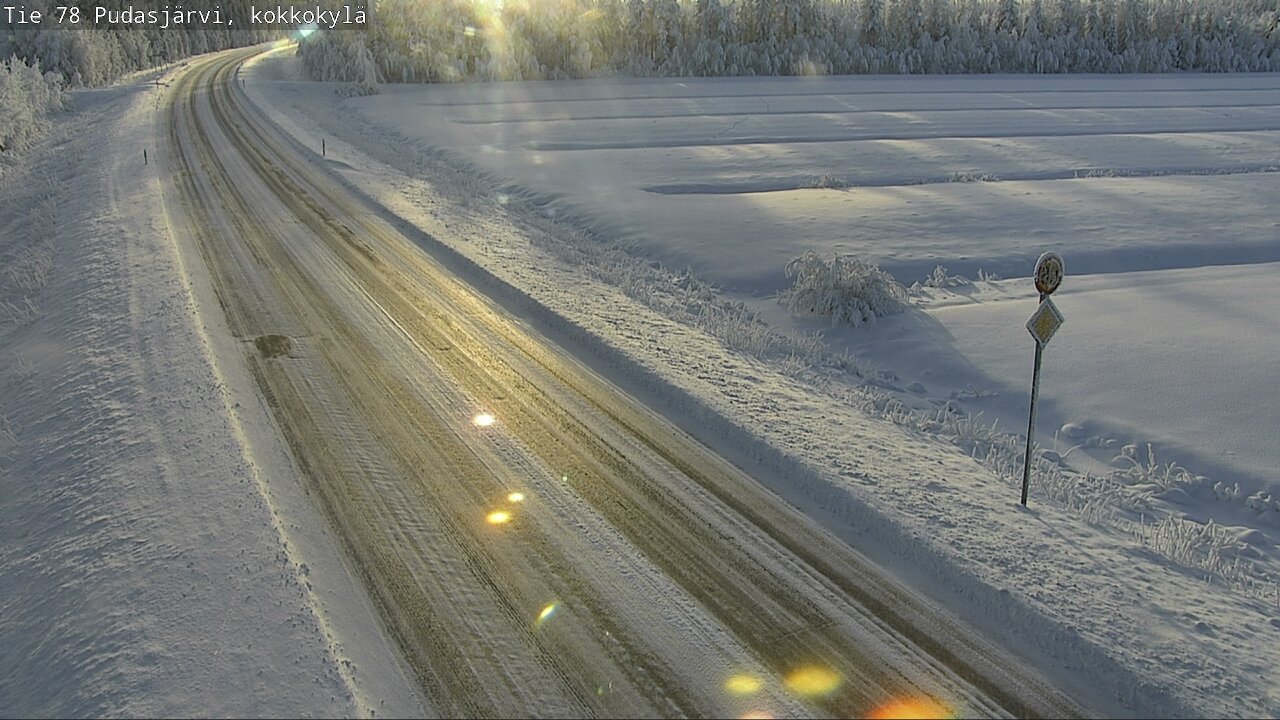 Kelikamerat Kuva Tie 78 Pudasjärvi, Kokkokylä, Pudasjärvi, Pohjois-Pohjanmaa