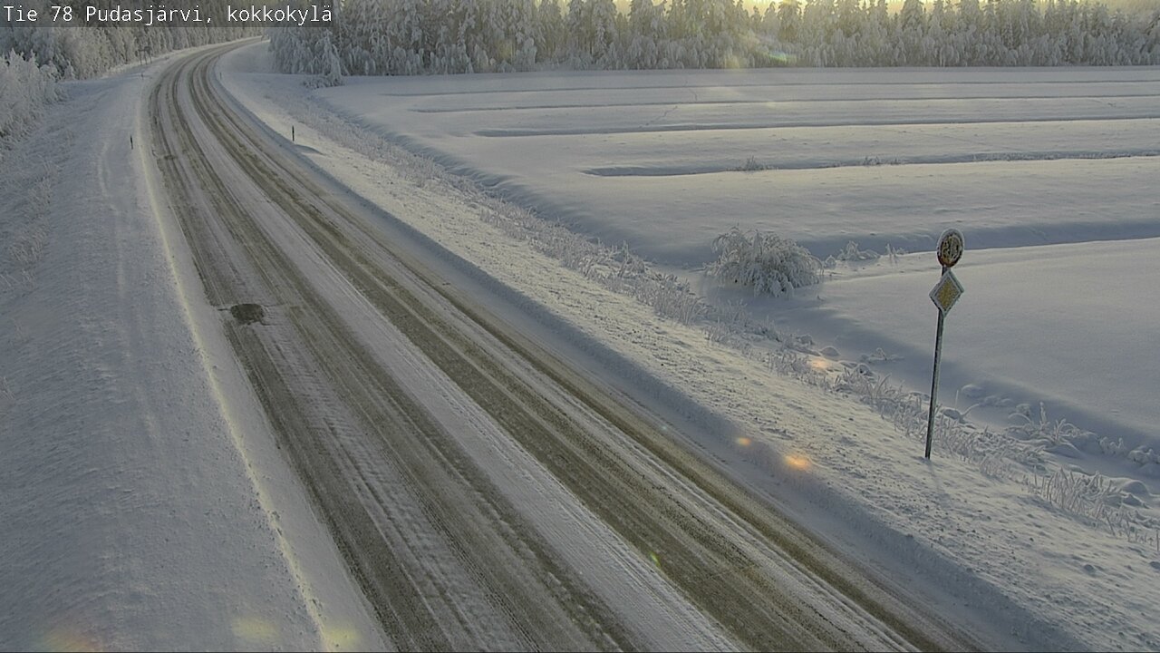 Kelikamerat Kuva Tie 78 Pudasjärvi, Kokkokylä, Pudasjärvi, Pohjois-Pohjanmaa