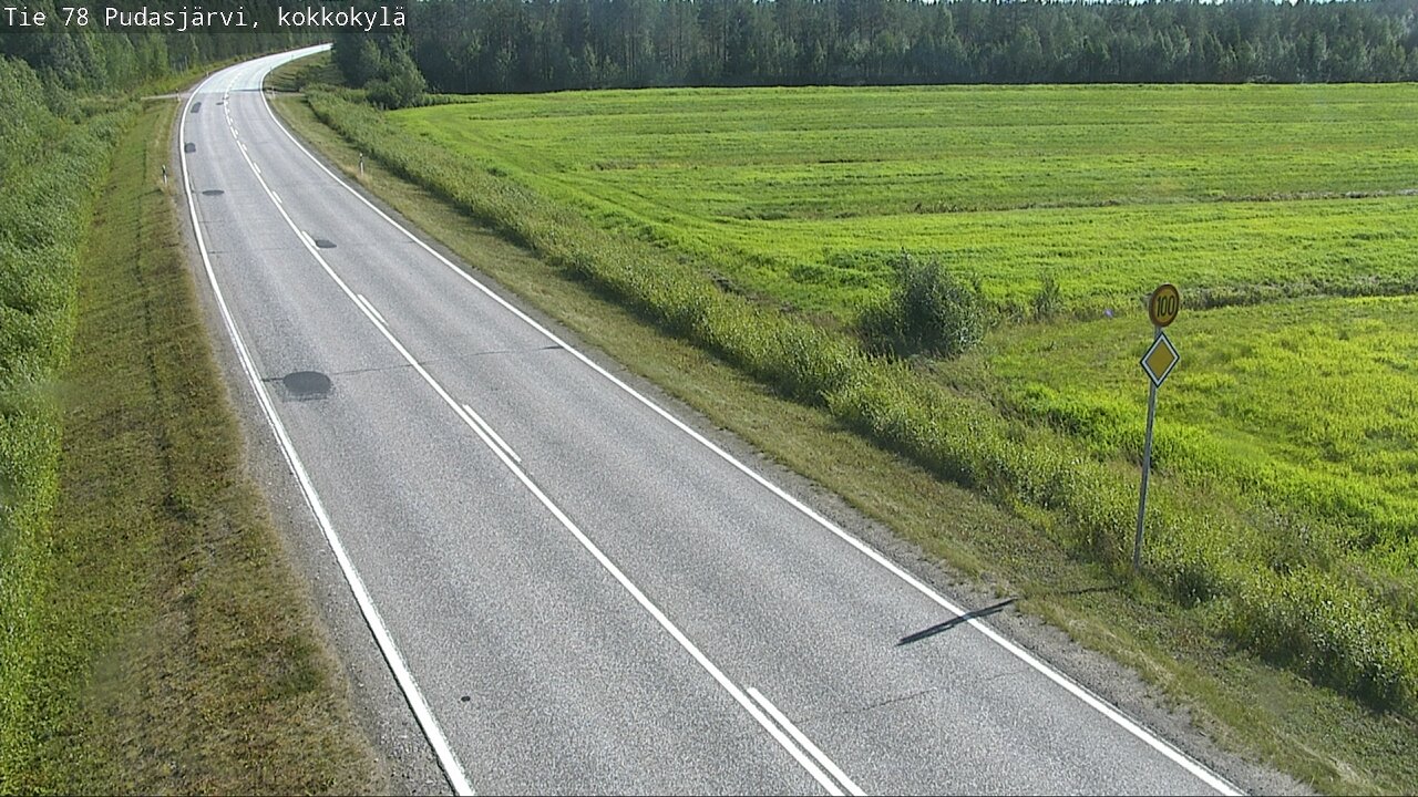 Kelikamerat Kuva Tie 78 Pudasjärvi, Kokkokylä, Pudasjärvi, Pohjois-Pohjanmaa