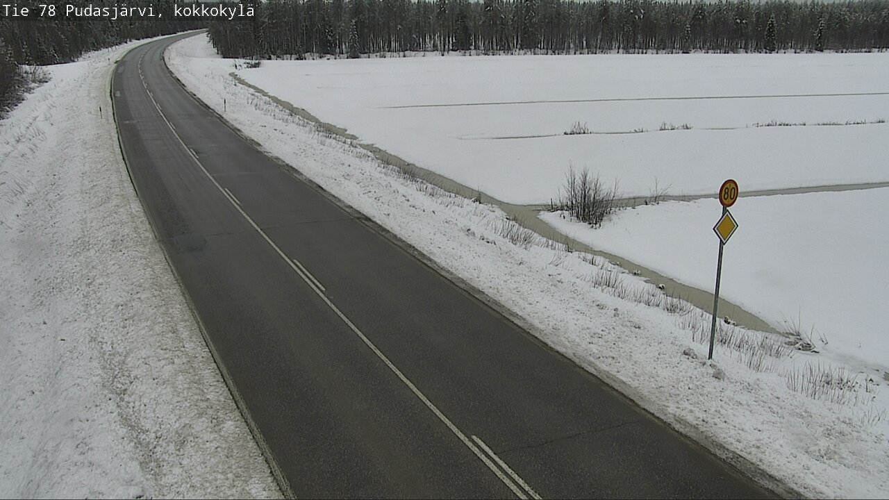 Kelikamerat Kuva Tie 78 Pudasjärvi, Kokkokylä, Pudasjärvi, Pohjois-Pohjanmaa