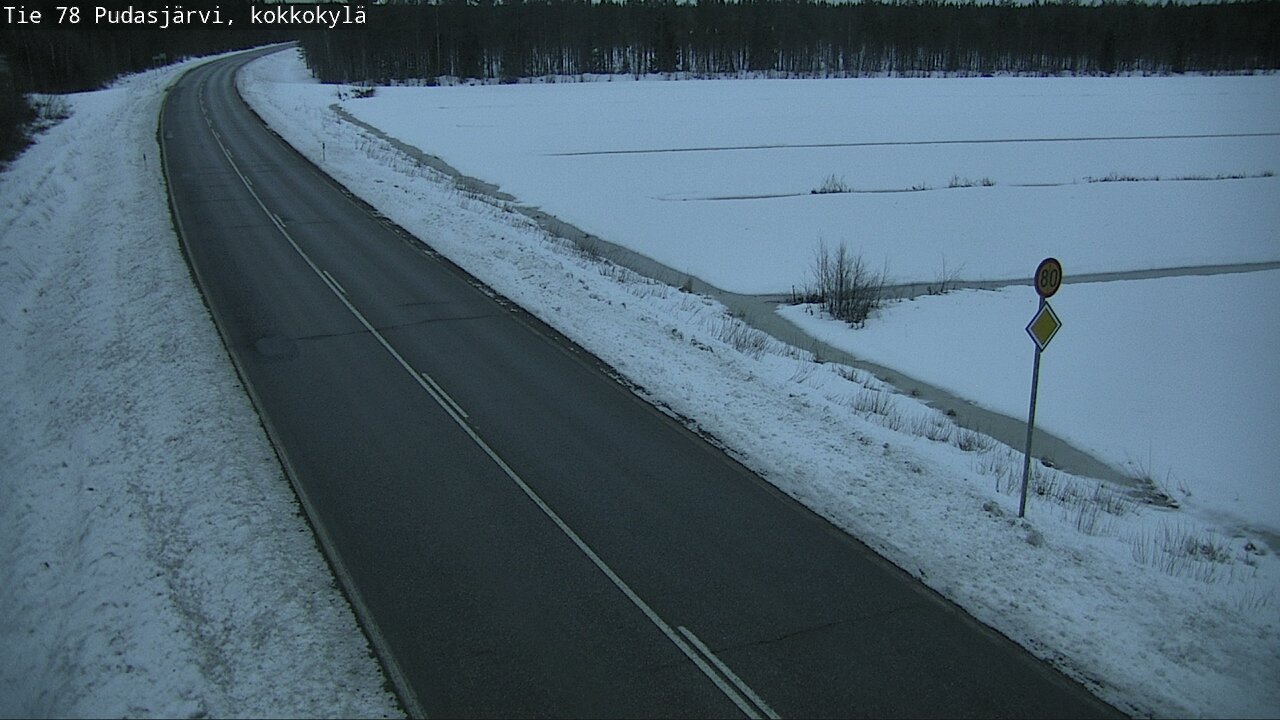 Kelikamerat Kuva Tie 78 Pudasjärvi, Kokkokylä, Pudasjärvi, Pohjois-Pohjanmaa